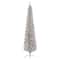7ft. Pre-Lit Silver Tinsel Artificial Christmas Tree, Clear Lights